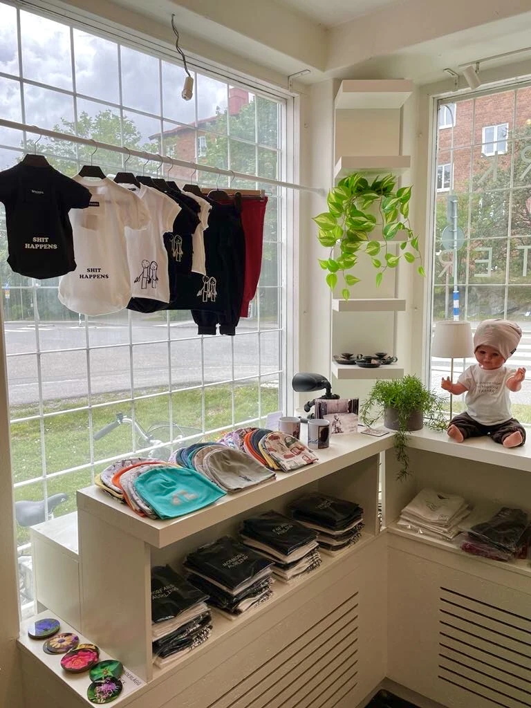 Woops butik med handgjorda kläder i Hägersten